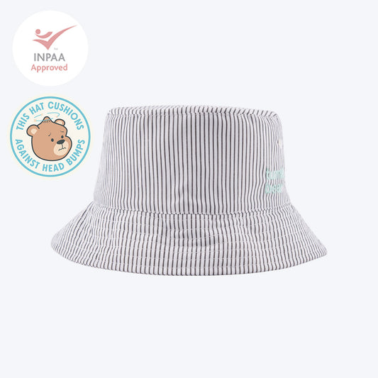 Blue & White Stripe Bucket Hat