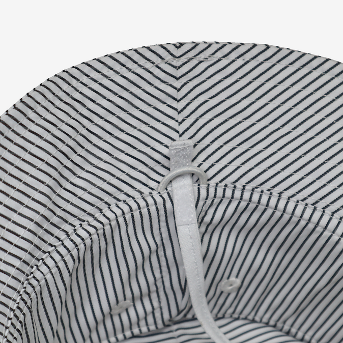 Midnight Blue & White Stripe Bucket Hat