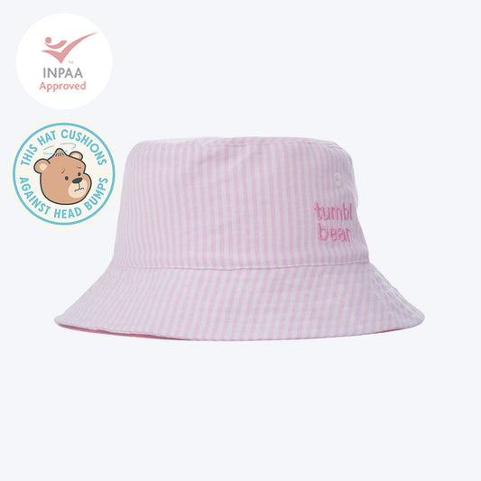 Pink & White Stripe Bucket Hat
